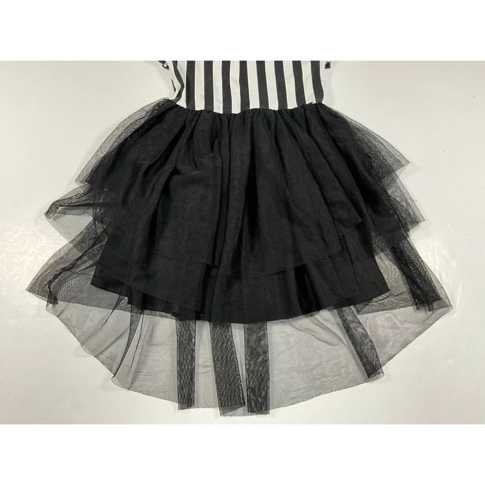 Warner Bros. Licensed Beetlejuice Girls Tutu Dress Size Medium (8) Halloween